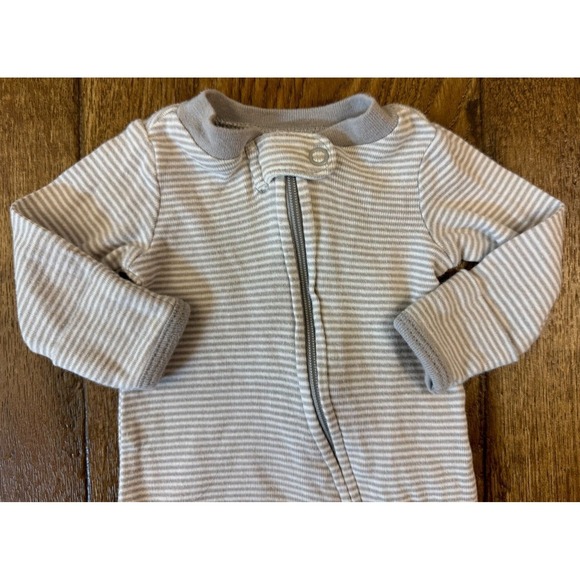 Carter's Other - Carters Preemie Baby Boy Sleeper Striped Zipper Gray Outfit Romper Cotton Zips